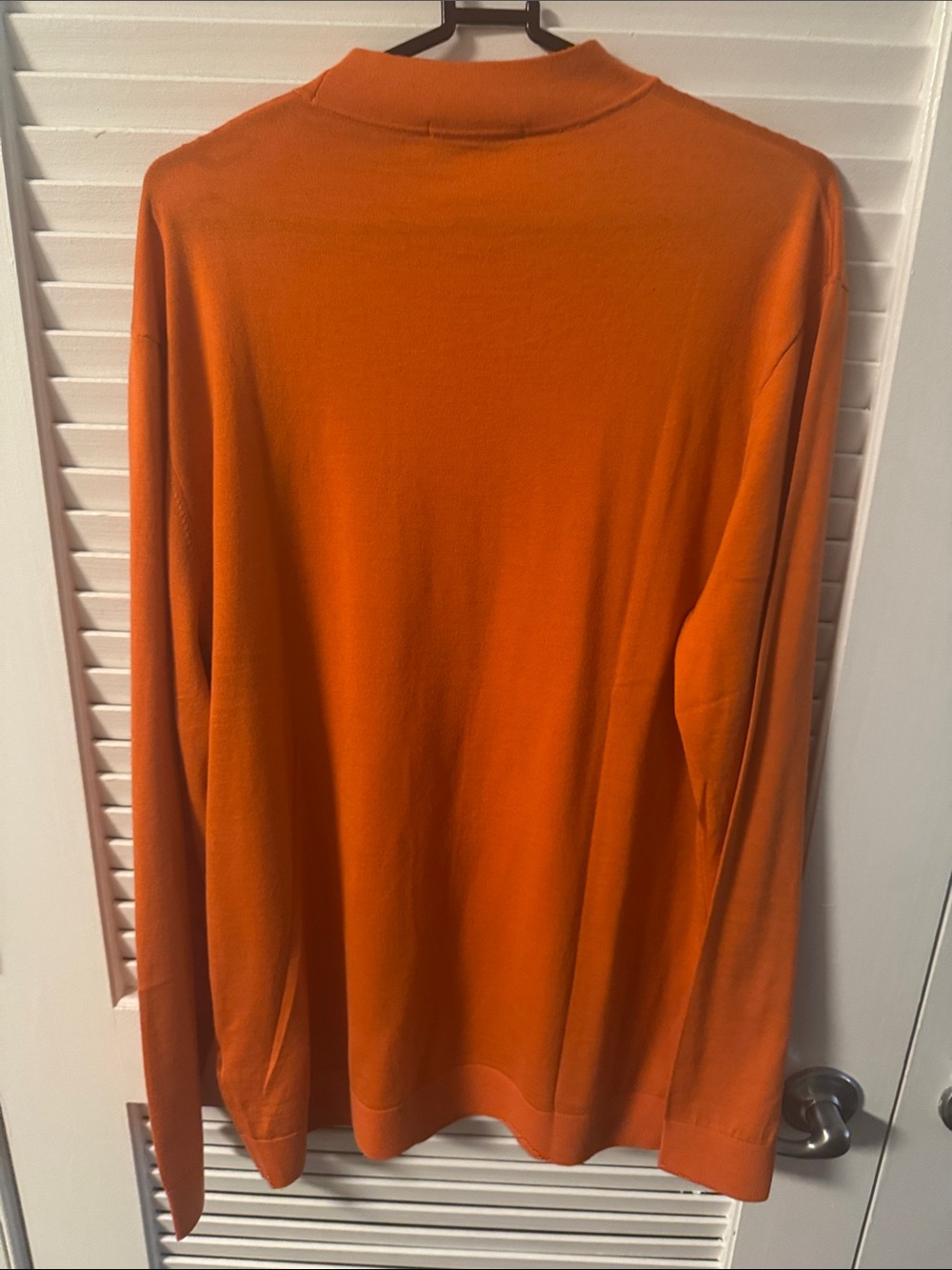 Hermes Men's Bright Orange Crewneck Sweater🔥New! - Picture 3 of 5